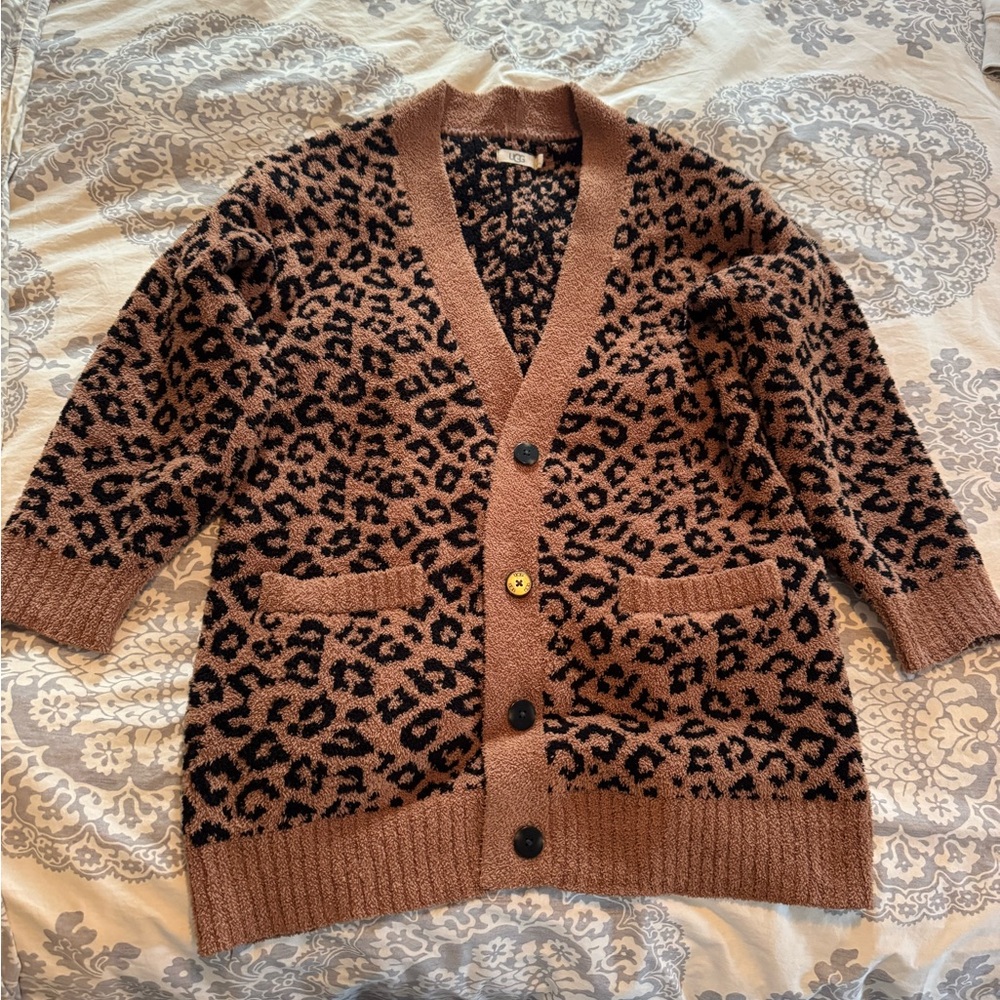 UGG Black and Brown Knit Fabric
